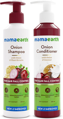 Mamaearth Hair Regrowth Combo (Onion Shampoo, 250ml + Onion Conditioner, 250ml)(2 Items in the set)