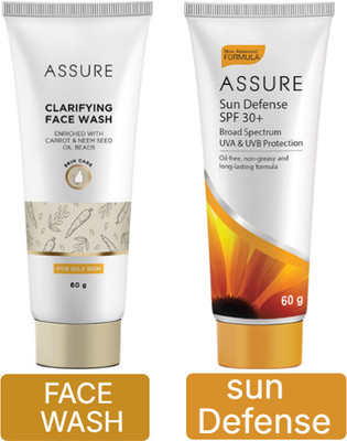 ASSURE Clarifying face wash & Sun Defense SPF 30+(2 Items in the set)