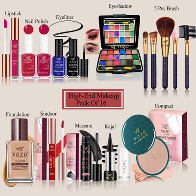 VOZO Makeup Combo for Women Dream Collection with Rare Pigments Daily Wear VZ-265(16 Items in the set)