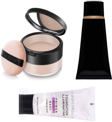 BLUEMERMAID SMUDGE PROOF MATTE FINISH TUBE FOUNDATION + TUBE PRIMER & LOOSE POWDER COMBO(3 Items in the set) BLUEMERMAID SMUDGE PROOF MATTE FINISH TUBE FOUNDATION + TUBE PRIMER & LOOSE POWDER COMBO(3 Items in the set)