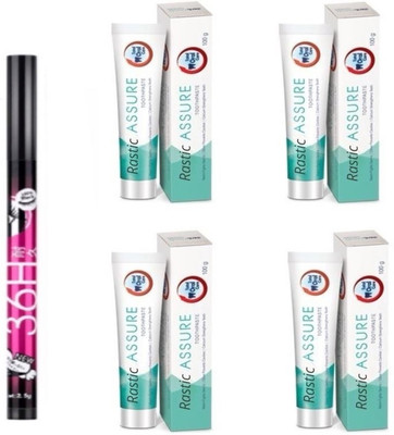 Rastic Assure 36h Eyeliner With Dent Neem Paste(5 Items in the set)