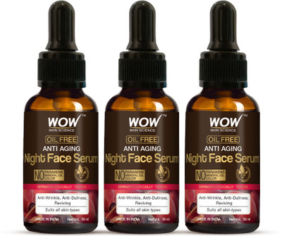 WOW SKIN SCIENCE Anti Aging Night Face Serum(3 Items in the set)
