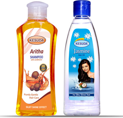 KESUDA Ritha ( Soap Nut ) Shampoo With Pure Jasmin oil(2 Items in the set)