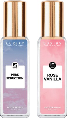 Luxify Scent Pure Seduction & Rose Vanilla Perfume | Long-Lasting | Luxury Gift Pack |(2 Items in the set)