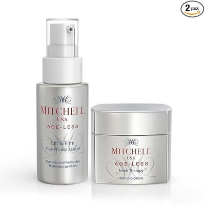 Mitchell USA Age-Less Neck Therapy cream and Lift & Firm serum Combo pack(2 Items in the set)