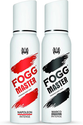 FOGG Master Marco & Napoleon Intense No Gas Deodorant Spray  -  For Men(240 ml, Pack of 2)