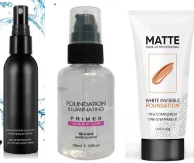 lately Best facemakeup combo fixer,primer,foundation(3 Items in the set)