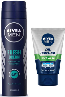 NIVEA Fresh Ocean Oil Control100ml FW(2 Items in the set)