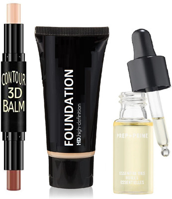 ADJD CONTOUR STICK,MATTE FINISH FOUNDATION & FACE OIL SERUM FOR ALL SKIN TYPE(3 Items in the set)