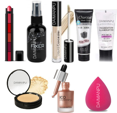 DAIMANPU Big makeup combo set face makeup combo all in one makeup makeup ka pura saman(8 Items in the set)