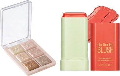 Neycare new highlighter with blusher perfect new combo set pack of 2(2 Items in the set)
