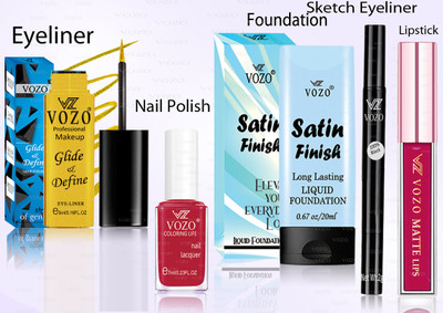 VOZO Makeup Combo Professional Cosmetic Kit with Ultra-Pigmented Set-31(5 Items in the set)