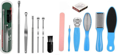 ghorela g 1 Ear Wax Remover + 8in1 Pedicure Set (Pack of 2)(2 Items in the set)