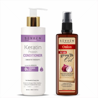 sevaen Keratin Conditioner and Hair Growth Oil(2 Items in the set)