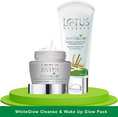 LOTUS HERBALS WhiteGlow Skin Cleanse & Wake Up Glow Pack(2 Items in the set)