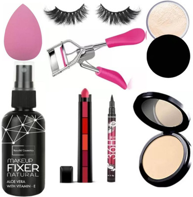 lately MAKEUP COMBO WITH FALSE EYELASH & EYELASH CURLER(8 Items in the set)