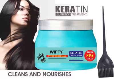 Wiffy Spa For Moisturizer Hair and Scalp, keratin mask l Applicator Brush for hair(2 Items in the set)