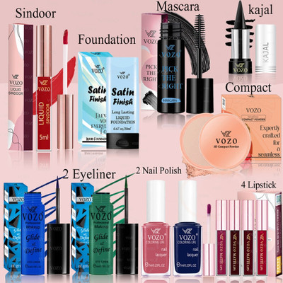 VOZO Makeup Combo Full Cosmetic Kit with High-Quality, Skin-Friendly -185(13 Items in the set)
