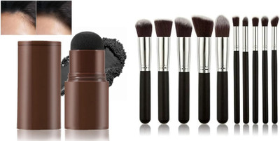 ghorela G Hairline Shadow Powder Stick + 10-in-1 Makeup Brush Set (Pack of 2)(1 Items in the set)