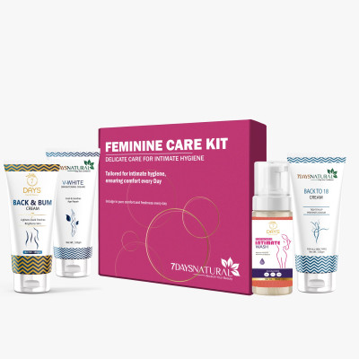 7 Days Feminine Intimate Area V Whiteing Back & Bum Hip Up Intimate Lightening Private Part Area Whitening Kit(4 Items in the set)