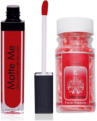 KAIASHA MINI COMBO FOR BEST FACE MAKEUP 1 RED LIPSTICK 60PC CAPSULE(2 Items in the set)