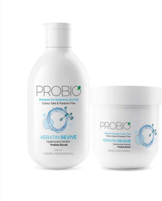 Godrej Professional Probio Keratin revive Duo (250ml, 200g) FOR NORMAL TO DRY HAIR(2 Items in the set)