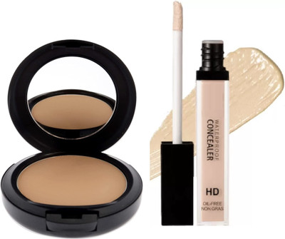 Yuency Full coverage liquid concealer with matte finish makeup setting compact(1 Items in the set)