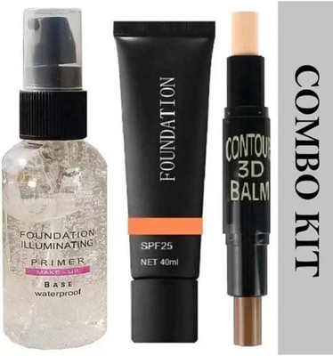 SHEFFO 3D Contour balm Stick + BB Cream Foundation + Primer(3 Items in the set)