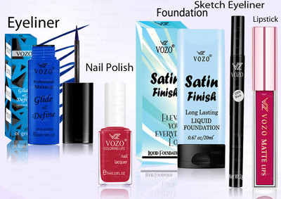 VOZO Makeup Combo Professional Cosmetic Kit with Ultra-Pigmented Set-30(5 Items in the set)