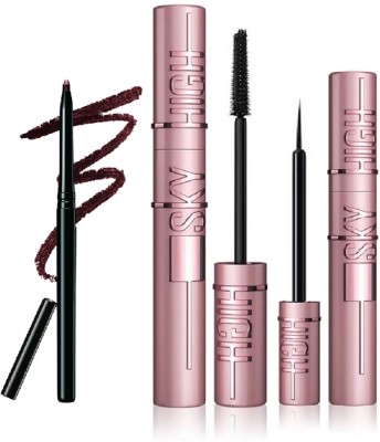 Maryville new mini eye combo set kajal, liner, mascara pack of 3(1 Items in the set)