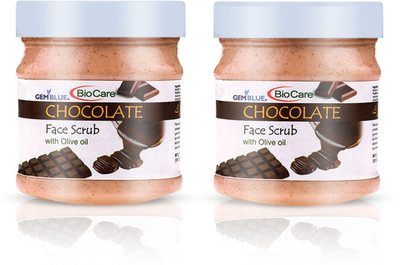 GEMBLUE BIOCARE Chocolate Face& Body Scrub | Face & Body Scrub |All Skin Types Each 500ml(2 Items in the set)
