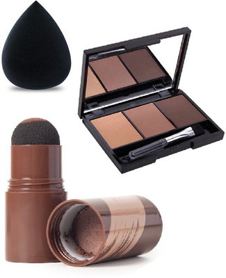 KAIASHA PROFESSIONAL BEST MAKEUP COMBO KIT 1 HAIRLINE STICK 1 BEAUTY BLENDER(3 Items in the set)