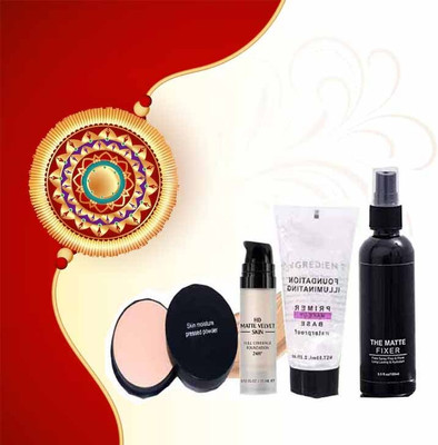 WOONGMI Makeup Combo Set With 1 Compact + 1 Foundation + 1 Primer + 1 Fixer(4 Items in the set)