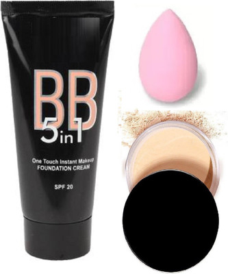 Latixmat MATTE FINISH COMPACT & 5 IN 1 MATTE FINISH FOUNDATION AND BLENDER(3 Items in the set)