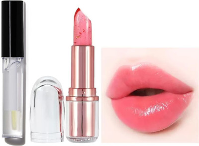 Arcanuy TRANSPARENT COLOR CHANGE MOISTURIZING LIPSTICK TRANSPARENT 3D LIP GLOSS(2 Items in the set)