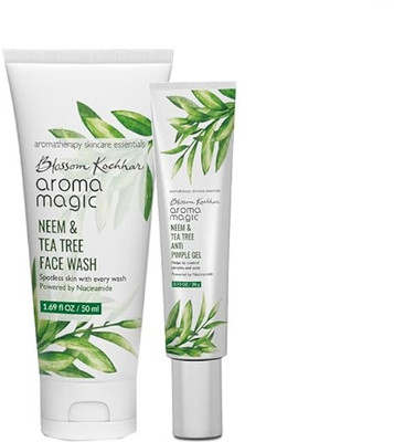 Aroma Magic Neem & tea tree Facewash 50ml with Anti Pimple Gel 20gm Combo(2 Items in the set)