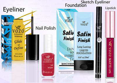 VOZO Makeup Combo Professional Cosmetic Kit with Ultra-Pigmented Set-19(5 Items in the set)