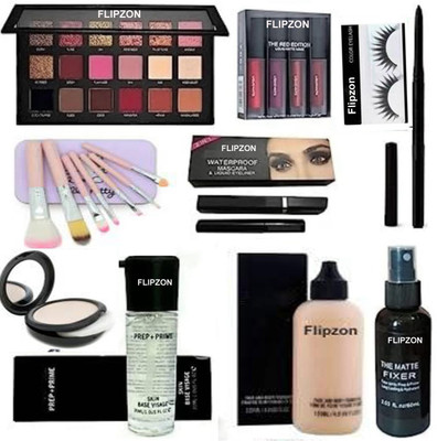 FLIPZON BEST Makeup Cosmetics combo kit set of 11 items(11 Items in the set)