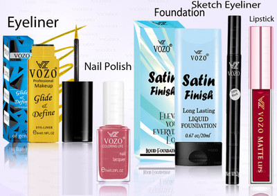 VOZO Makeup Combo Professional Cosmetic Kit with Ultra-Pigmented Set-105(5 Items in the set)