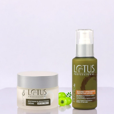 Lotus Professional P Whitening & Brightening Creme SPF25 PA+++ With Herbcomplex Lotion(2 Items in the set)