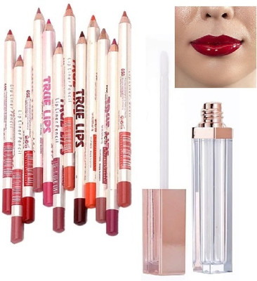 Emijun lip liner and lip gloss combo for women(2 Items in the set)