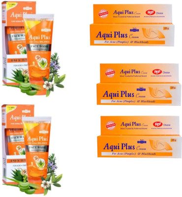 aqui plus ACNE PIMPLES CREAM 3 PC ANTI PIMPLES FACE WASH 2 PC 7 DAYS(1 Items in the set)