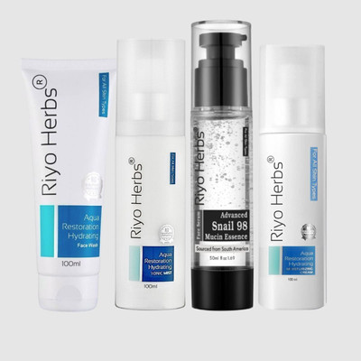 Riyo Herbs ARH Combo Pack With ARH Face Wash,Tonic Mist,Moisturizing Cream & Snail Serum(4 Items in the set)