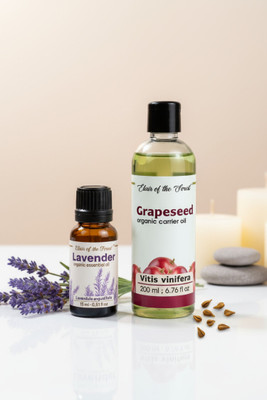 Elixir of the Forest Lavender Oil 15 ml | Grapeseed Oil 200 ml | Aromatherapy & Massage(2 Items in the set)