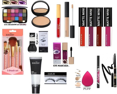 Zailie All in one daily use face makeup combo for women(20 Items in the set)