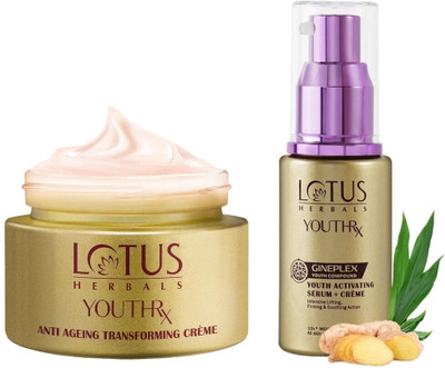 LOTUS HERBALS YOUTHRX Transforming Cream With Activating Serum+Creme(2 Items in the set)