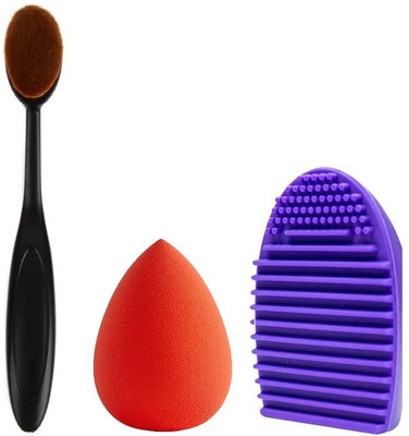 Emijun Makeup Brush Kit With Blender Sponge and Brush Cleaner.(3 Items in the set)