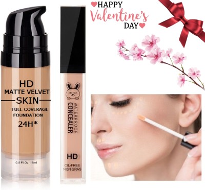 ADJD valentine day speacil 24h foundation with liquid concler(2 Items in the set)