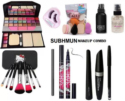 SUBHMUN FASHION MAKE-UP COMBO KIT SET OF 9 ITEM(9 Items in the set)