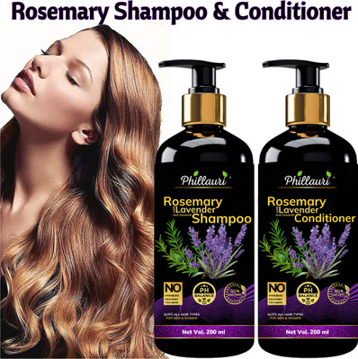 Phillauri Rosemary shampoo and conditionar for Anti Hair Fall Kit(2 Items in the set)